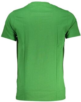 Cavalli Class Tijger Graphic T-shirt Korte Mouwen Ronde Hals Groen