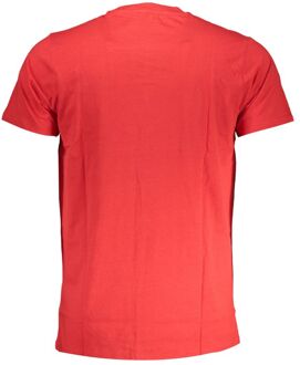 Cavalli Class Tijger Graphic T-shirt Korte Mouwen Ronde Hals Rood - 2XL