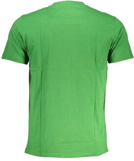 Cavalli Class Tijger T-shirt Groene Ronde Hals Tee - maat XL
