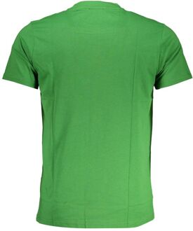 Cavalli Class Tijgerprint T-shirt Korte Mouwen Ronde Hals Groen