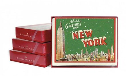 Cavallini & co kerst wenskaarten in box - new york holiday greetings