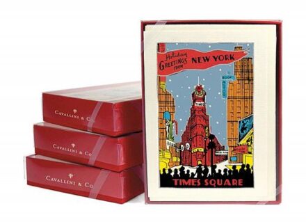 Cavallini & co kerst wenskaarten in box - new york