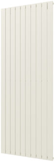 Cavallino Retto designradiator verticaal enkel middenaansluiting 2000x754 mm 1666 W, wit structuur