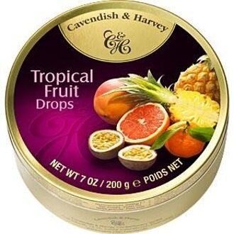 Cavendish En Harvey Tropical Fruit Drops 200 Gram