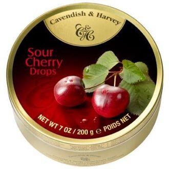 Cavendish & Harvey Sour Cherry Drops 200 Gram