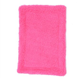 Cavia Pluche Mat Coral Fleece Warm Pad Voor Kleine Huisdier Hamster Muizen Rat Chinchilla Deken Dubbelzijdig Wasbare bed Kussen roos