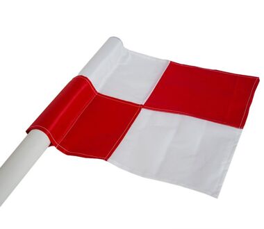 Cawila hoekvlag 45CM X 45CM - 10006925 Groen / wit - One Size