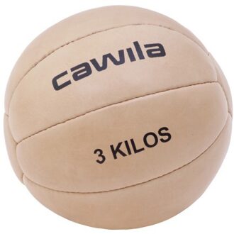 Cawila Medicijn Bal Leer Core Training 3 kg Bruin