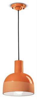 Caxixi hanglamp van keramiek, oranje