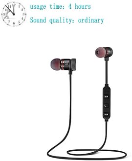 CBAOOO C40W Bluetooth Oortelefoon Sport Handsfree Draadloze Koptelefoon Magnetische Headset Hoofdtelefoon Met Microfoon Voor Mobiele Telefoons C40-4 hours