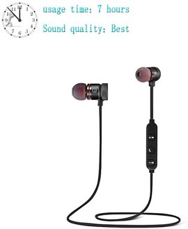 CBAOOO C40W Bluetooth Oortelefoon Sport Handsfree Draadloze Koptelefoon Magnetische Headset Hoofdtelefoon Met Microfoon Voor Mobiele Telefoons C40-7 hours