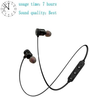 CBAOOO C40W Bluetooth Oortelefoon Sport Handsfree Draadloze Koptelefoon Magnetische Headset Hoofdtelefoon Met Microfoon Voor Mobiele Telefoons C40W-7 hours