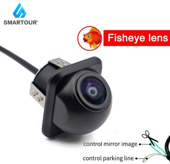Ccd Fisheye Lens Dynamische Traject Auto Camera Achteruitrijcamera Groothoek Omkeren Backup Camera Night Vision Parkeerhulp Fisheye camera