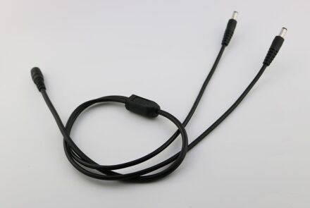 Cctv Dc 5.5X2.5 Mm Female Naar 2 Male Plug Splitter Adapter Kabel 10A 18AWG