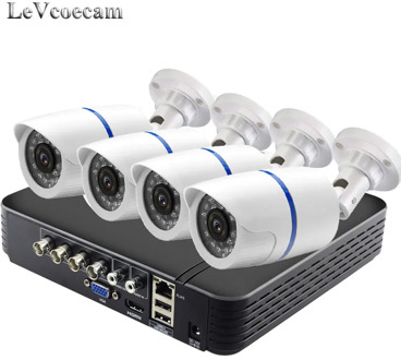 CCTV System 1080P HDMI AHD CCTV DVR 4PCS 2.0 MP IR Outdoor Security Camera 2500TVL TVL Camera Surveillance Kit/BNC Cable Option