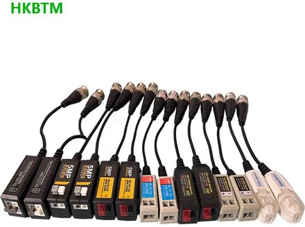 Cctv Twisted Bnc 1 Kanaal Passieve Tvi Cvi Ahd Video Balun Transceiver Coax CAT5 Camera Utp-kabel Coax Adapter 1 paar- CAT3
