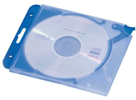 Cd opbergmap Quickflip compleet blauw 5stuks