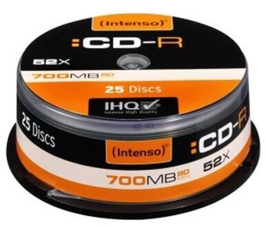 CD-R Intenso 1001124 52X700 Mb (25 Uds)