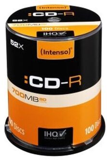 CD-R Intenso 1001126 52X700 Mb (100 Uds)