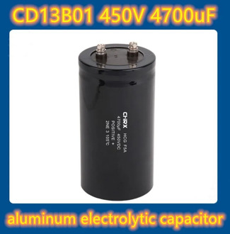 CD13 450VDC 4700uF / MFD aluminum electrolytic capacitor