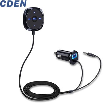 Cden Handsfree Bluetooth Car Kit MP3 Speler Voor Auto Usb Lader Ondersteuning Voor Siri 3.5Mm Aux Bluetooth Carkit