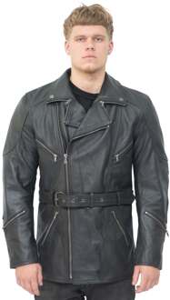 CE Armor Bikerjack met kruisrits voor heren - Boedapest - maat 3XL Zwart