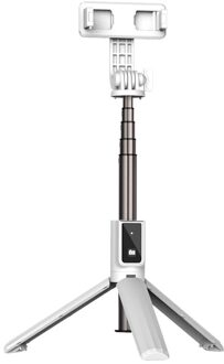 Ce-certificering Bluetooth Selfie Stok Afstandsbediening Statief Handphone Live Photo Houder Statief Camera Zelfontspanner Artefact Staaf P40S-wit