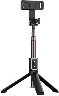 Ce-certificering Bluetooth Selfie Stok Afstandsbediening Statief Handphone Live Photo Houder Statief Camera Zelfontspanner Artefact Staaf P40S-zwart