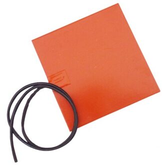 CE/RoHs Flexibele Siliconen 12 V Heater 80mm * 80mm 100 w, verwarming Bedden Met Lijm En 100 K NTC