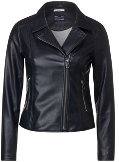 Cecil Leather Jackets Cecil , Blue , Dames - M,S