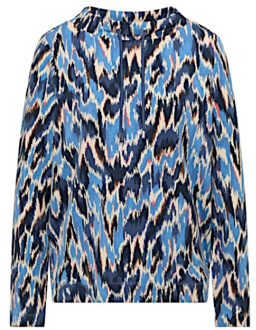 Cecil Top 324666 cloud blue - maat M Veelkleurig