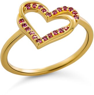 'Cecilia' Dames 925 Sterling Zilveren Ring - Goud ZR-7584/R - N