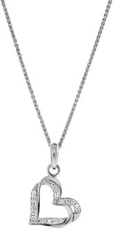 'Cecilia' Dames 925 Sterling Zilveren Set: Ketting + Oorbellen + Ring - Zilver SET-7584 - R 1/2