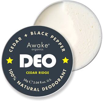 Cedar Ridge Natural Deodorant MEN Cederhout +& Zwart...