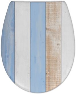 CEDO Toiletzitting Cedo Dream Blue Softclose Houtlook Veelkleurig