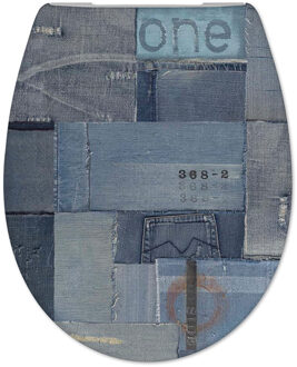 CEDO Toiletzitting Cedo Jeans Softclose Blauw