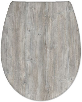 CEDO Toiletzitting Cedo Ponderosa Pine Softclose Houtlook Grijs