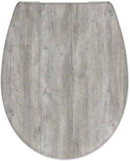 CEDO Toiletzitting Cedo Ponderosa Pine Softclose Houtlook Grijs