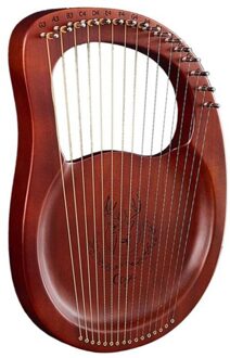 Cega Lier Harp,16 String Harp Heptachord Mahonie Loog Harp Met Stemsleutel Voor Muziek Liefhebbers Beginners En Liefhebbers, Etc