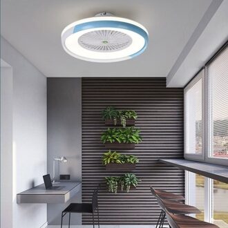 Ceiling Fan with Lighting LED Light Stepless Dimming Adjustable Wind Speed Remote Control Without Battery Modern LED Ceiling Light for Bedroom Living Room Dining Room