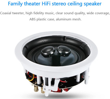 ceiling speaker high quality sound 8 ohm 205mm 250mm cut-out size dual voice coil 6.5 inch 8 inch dropshopping