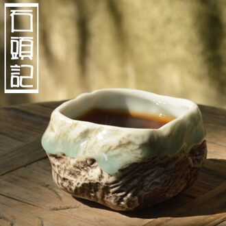 Celadon Imitatie Steen Cup Kung Fu Tijd Longquan Thee Pu 'Er Thee Cup Master Cup Kom Steen