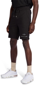 Celeb Drip Korte Broeken Heren - Zwart - Maat XL - Katoen French Terry Black