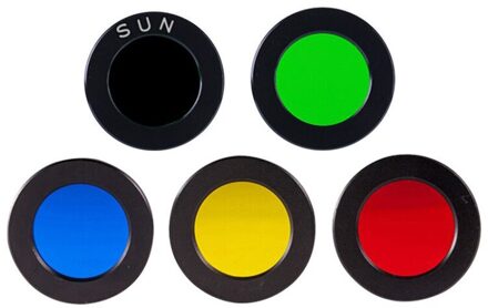 Celestron 5Pcs Met 5 Kleur 1.25 "Astro Filters Voor Astronomische Telescoop Oculares Lens Kit Maan Zon Nevel Filter draad Metrisch