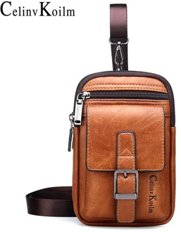 Celinv Koilm Brand Small Multi-function Sling Crossbody Bag Men Shoulder Bag Legs Waist Bag For Man New Fashion Casual Cool Mini
