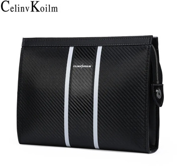 CELINV KOILM Male Clutch Bag Leather Big Size Handbag Men's Long Wallet Brand Card Holder Men Business Clutch Wallets New