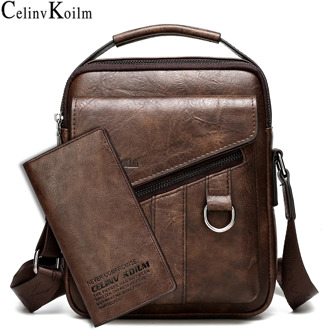 Celinv Koilm Shoulder Bag Messenger Tote Bag Travel Luxury Brand New Men BAGS Crossbody For Male Split Leather Fashion Busine