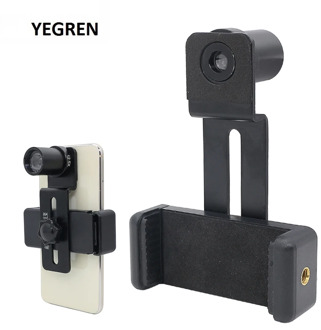 Cell Phone Mount Adapter Phone Clip w/ 12.5X Eyepiece Lens Take f/ Microscope Save Send Photo Video Diameter 23.2mm 30mm 30.5mm