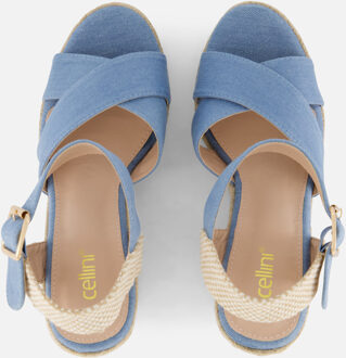 Cellini Espadrilles Denim Textiel Blauw - 39
