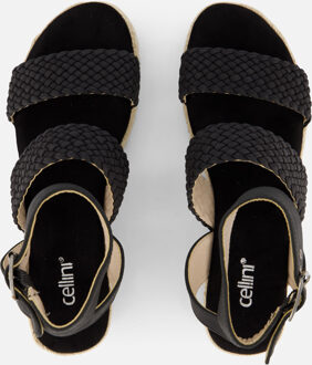 Cellini Espadrilles zwart Pu - 36,37,38